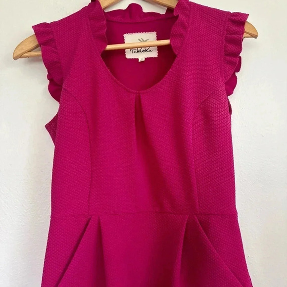 Anthropologie Tabitha Cherie Dress w/ Pleated Details - Picture 3 of 15